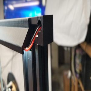 LED wire end cap 2020 extrusion