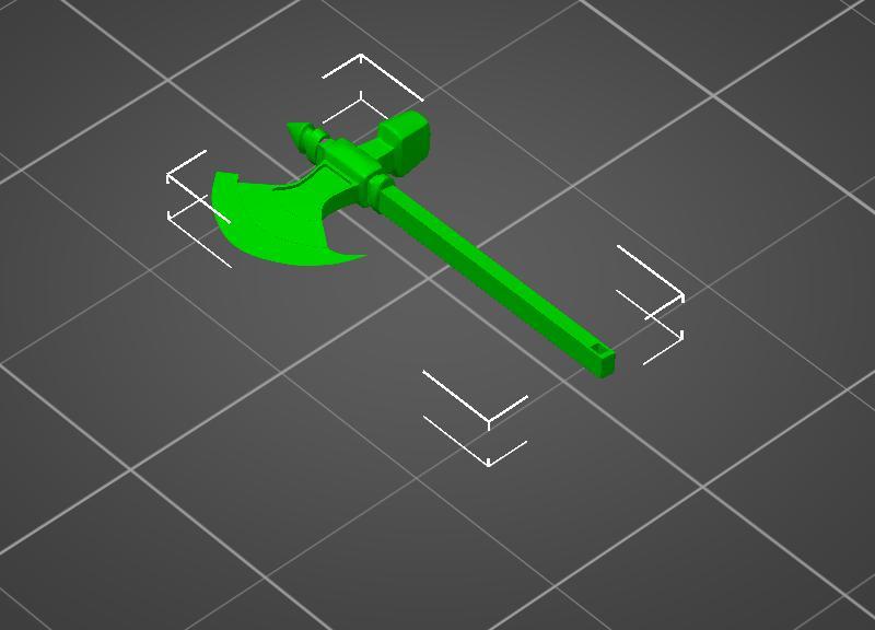 Axe key pendant