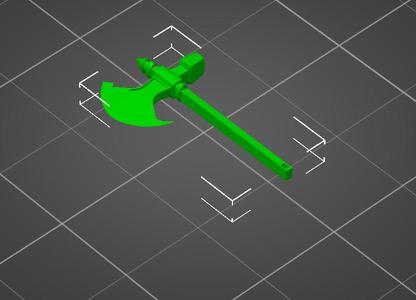 Axe key pendant
