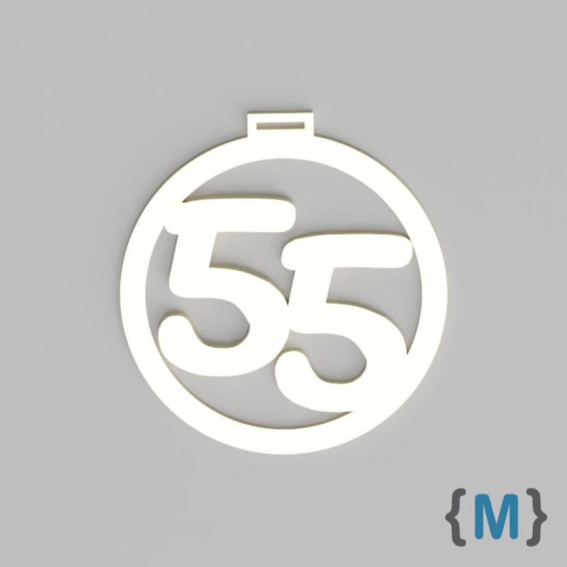 Birthday medal 55