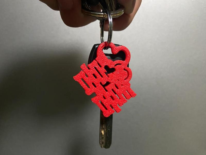 Creative Double Happiness - "囍" Character_Pendant_Keychain_Refrigerator Magnet