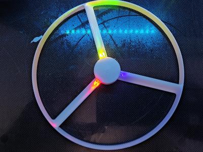 Propellor with leds for "Strong Flying Propeller / Pull Copter (No Supports)"