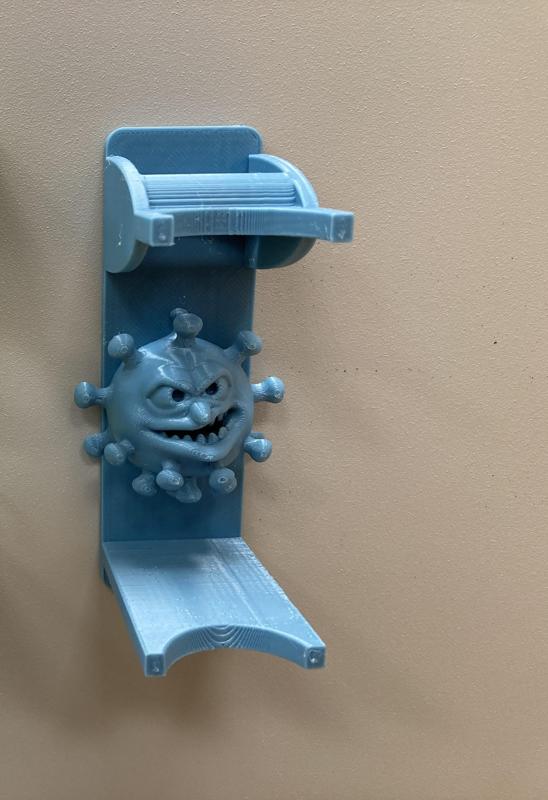 Pipette holder with mean virus