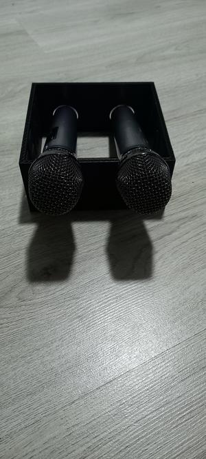 Doble microphone holder