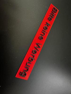 Bitte Keine Werbung Schild Mehrfarbig möglich