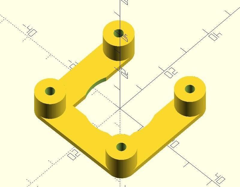 customizable NEMA 17 spacer