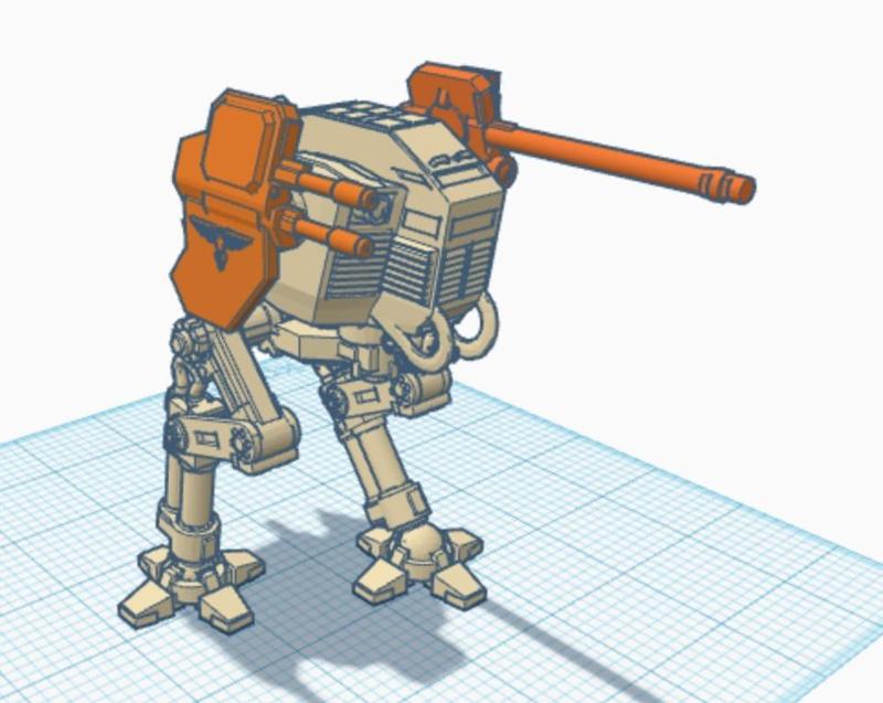 Dieselpunk German Mech Walker