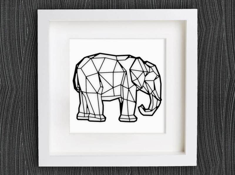 Customizable Origami Elephant