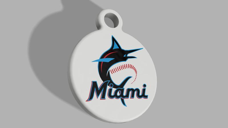 MLB - Miami Marlins Keyring