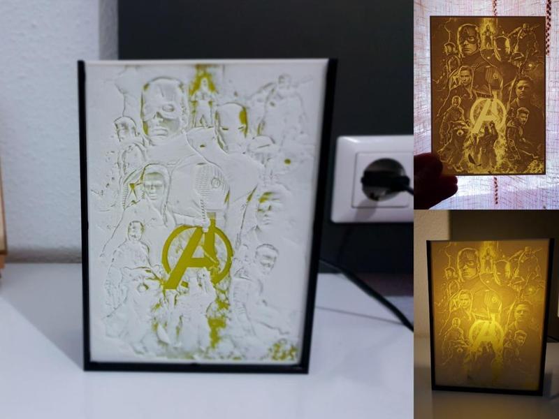 Lithophane Avengers