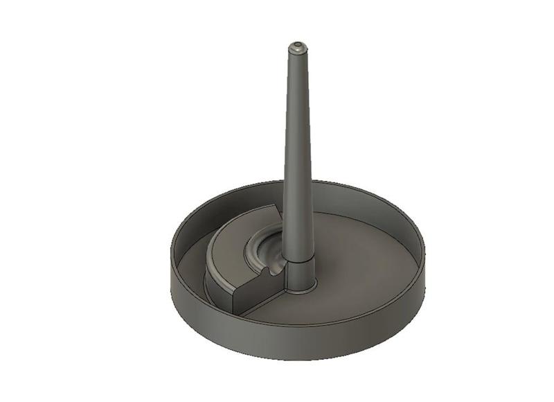 Lost PLA Casting Tree with Tapered Sprue & Pouring Basin
