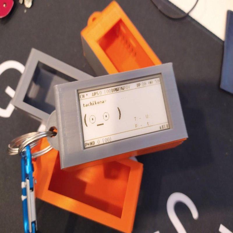 pwnagotchi case + keyring + ups-lite case