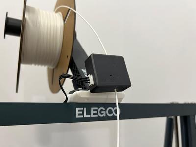 Elegoo Neptune 4 Pro/Plus/Max Filament Sensor/ Run-Out Sensor Bracket Mount (Print in Place) with Filament Clip