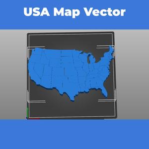 USA Map Vector