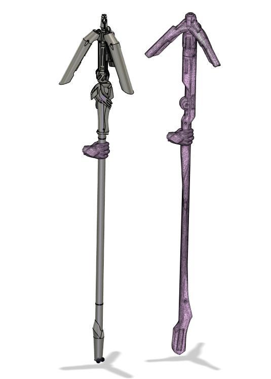 Staff like original from game (OVERWATCH - MERCY 30 CM TALL)
