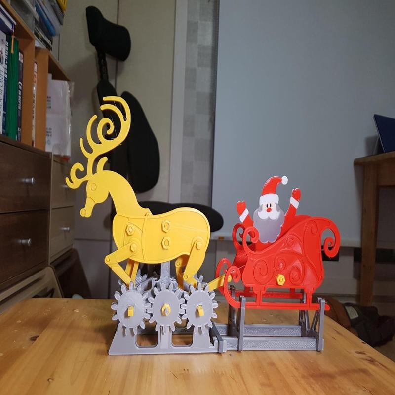 Santa and Rudolf Automata