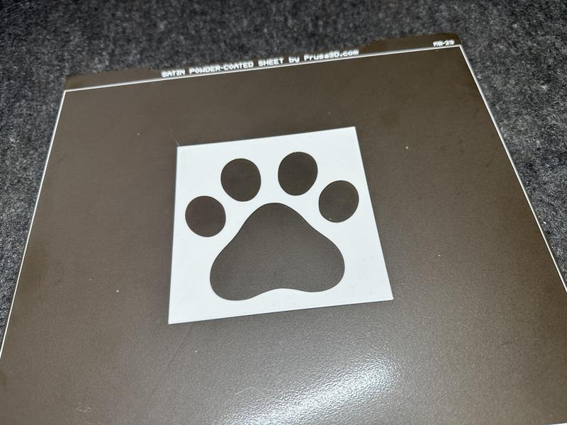 Stencil / Template for Cat Paw