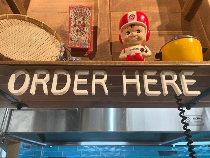 Order Here - Hanging down sign