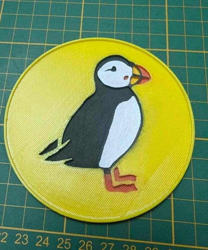 Sous verre Puffin/Macareux