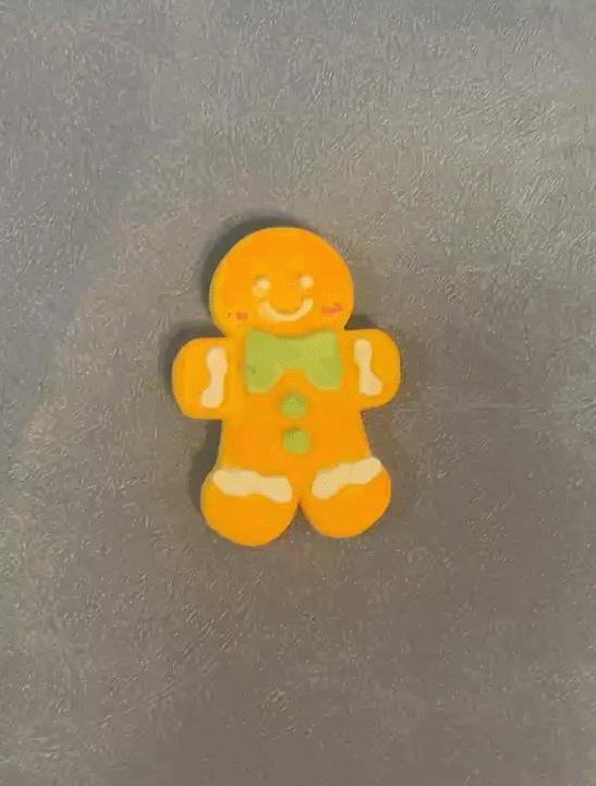 Christmas essential, gingerbread man lamp model