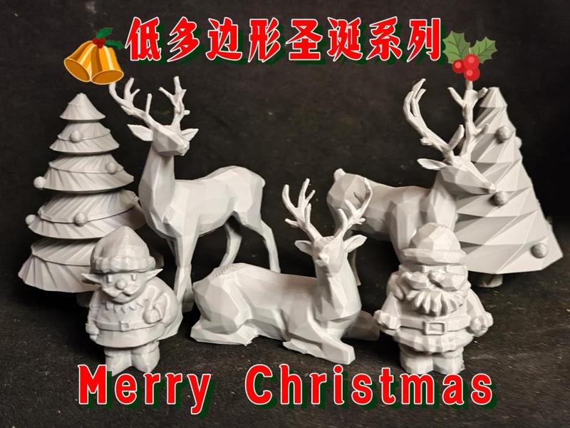 Low-Poly Christmas Series: Reindeer (3)