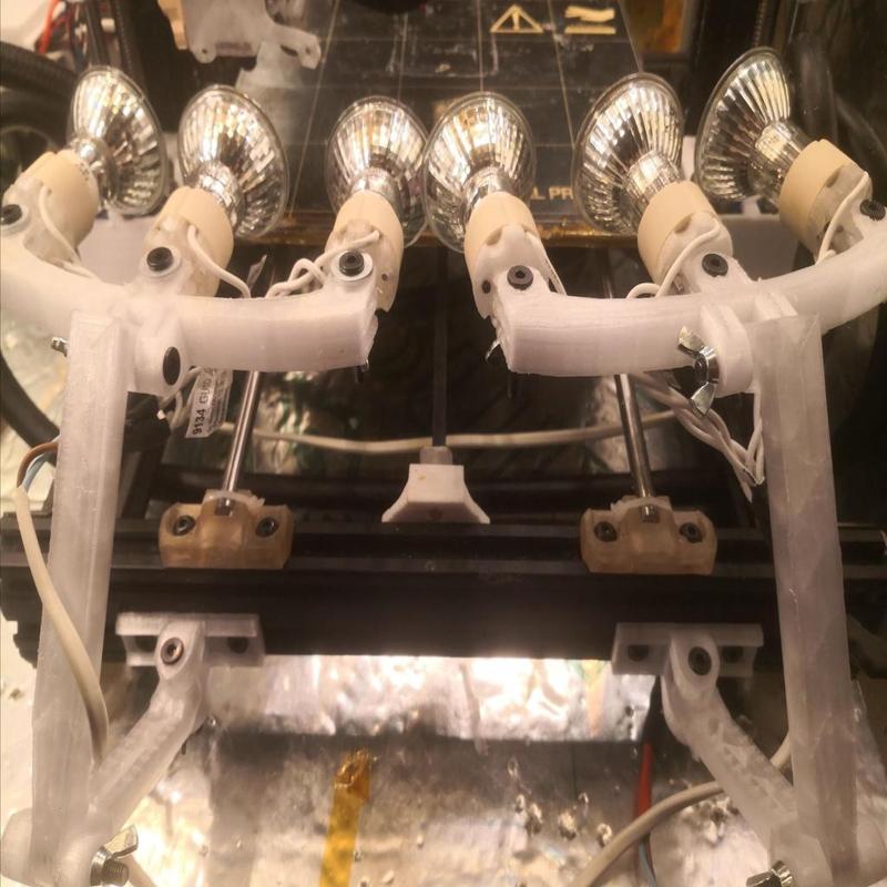 Halogen light holder