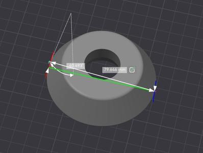 Spool centering cone 65mm - 78mm