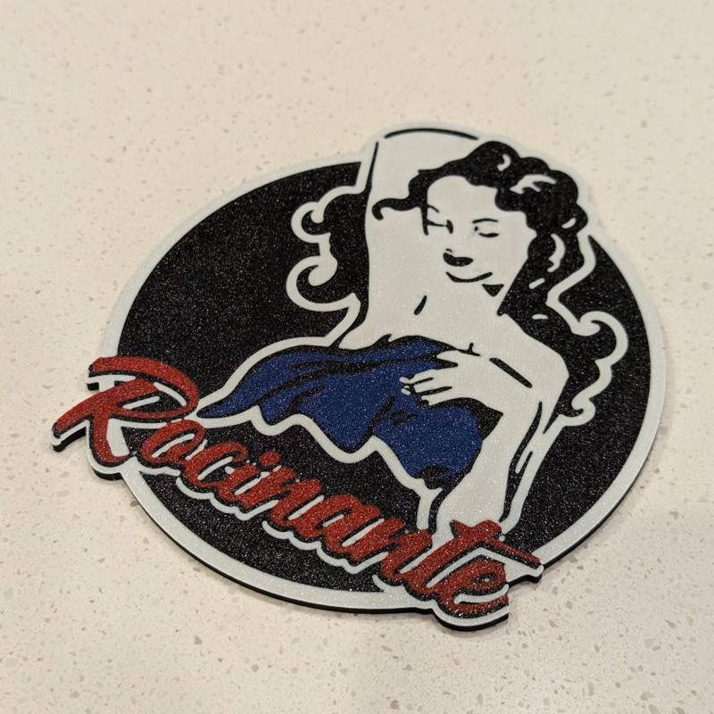 The Expanse - Rocinante Pinup Logo Coaster(remix for MMU3)