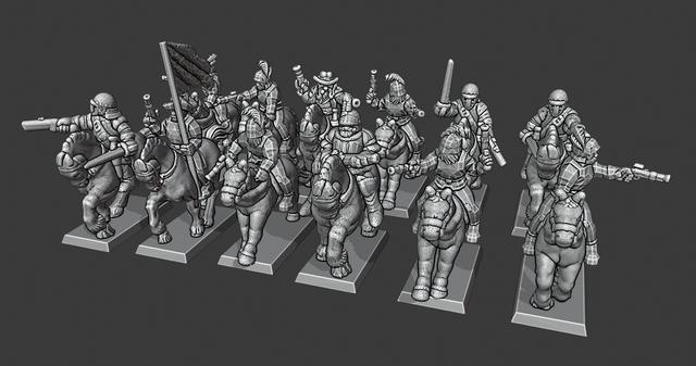 Warmaster Empire Pistoliers