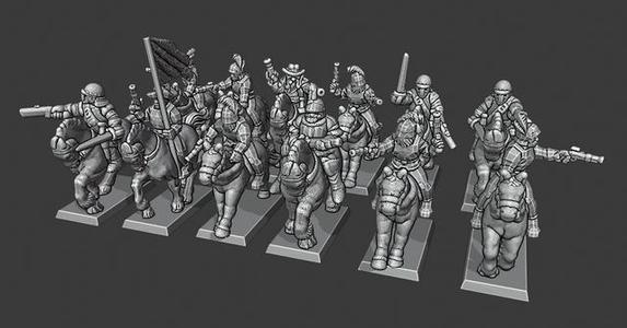 Warmaster Empire Pistoliers