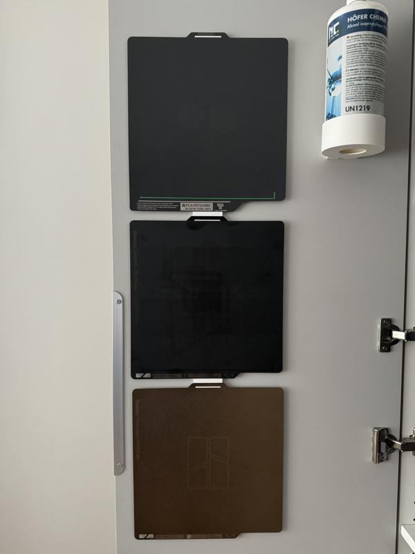 BambuLab build plate magnetic wall mount