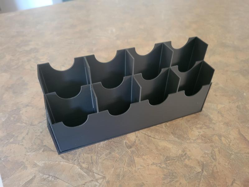 Board game card display and storage box