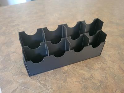 Board game card display and storage box