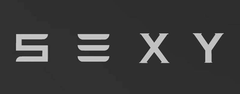 Tesla S3XY Cars Model Logo