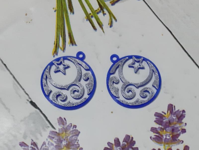 Moon & stars earrings
