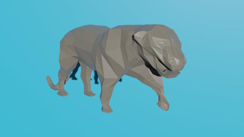 Low poly panther