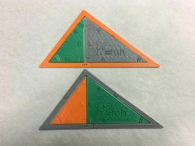Right Triangle: Geometric Mean Theorem