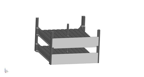 Multi-level basket for 18650 cells - V2