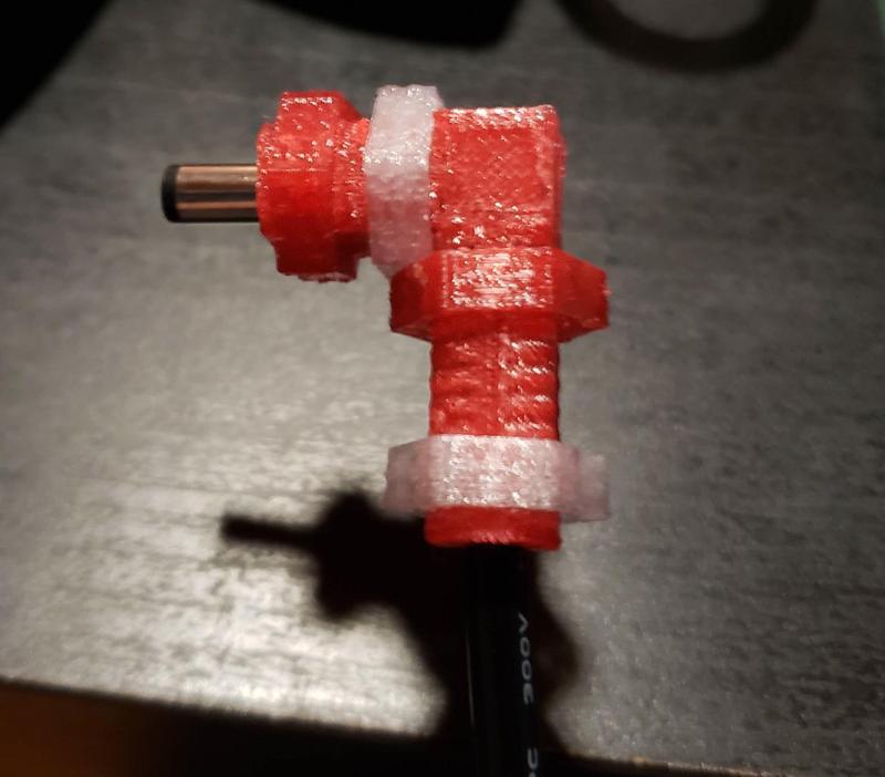 Barrel connector housing - 90 degrees