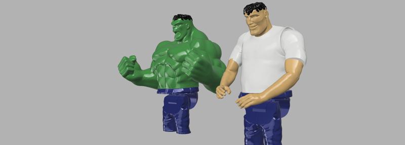 Bruce Banner an Hulk Upgrade for 3D SETS Family - Ann & Bruce
