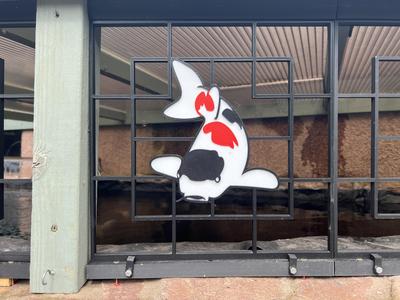 Koi themed decorative panels