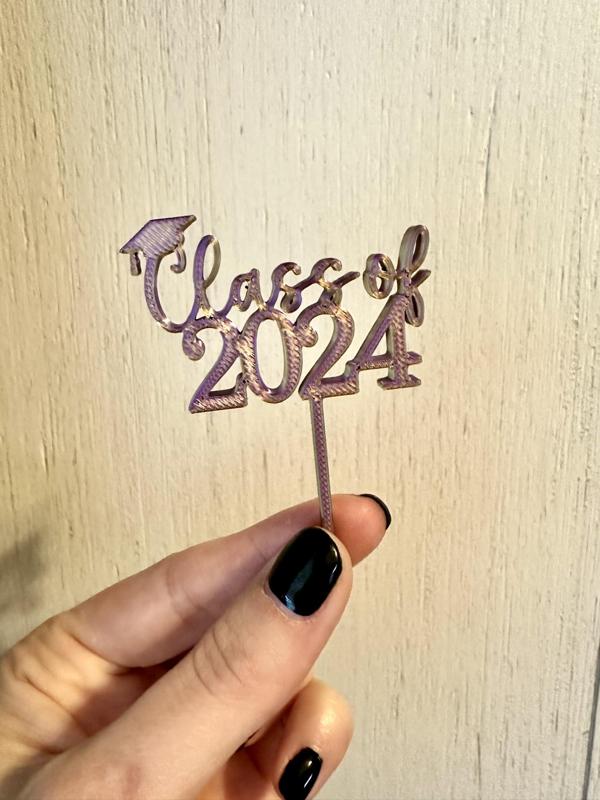 2024 Graduation Cupcake Topper