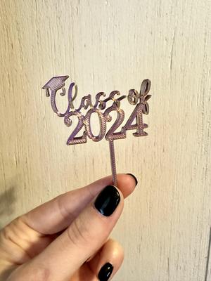 2024 Graduation Cupcake Topper