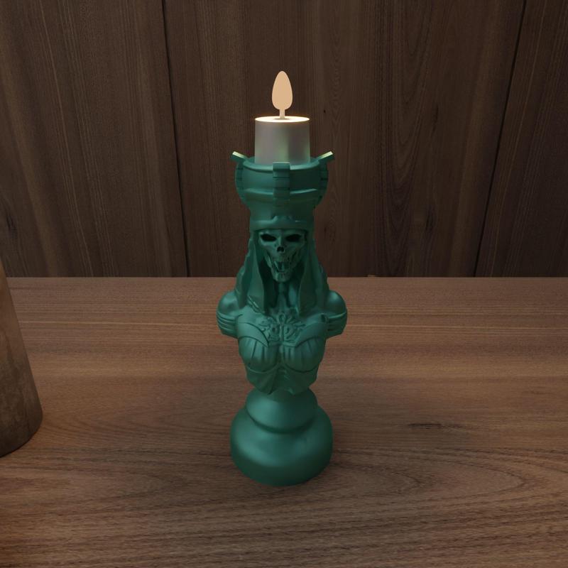 Mummy Candle Holder With 3D Stl Files, 3D Print Model , Digital Download, 3D Home Decor, 3D Printed, Minimalist Design, Mummy Decor
