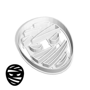 Halloween cookie cutters - mummy (face) (style 1)