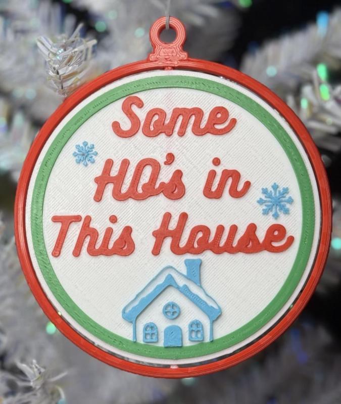 Ho's in this House Spinning Xmas Ornament 
