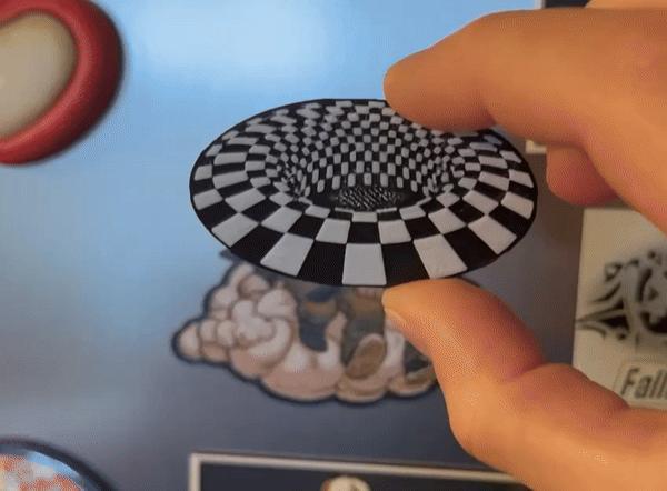 Black hole illusion paint - Magnet