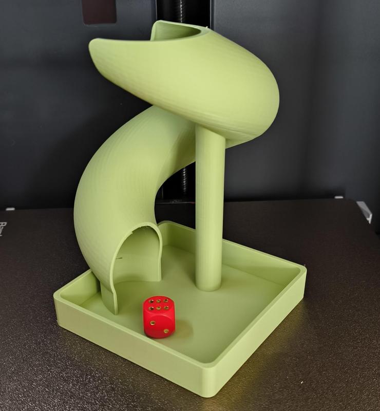 Würfelturm Rutsche/Spirale Print in Place