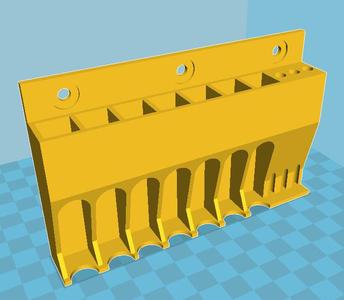 12 mm Lathe tool wall mount holder