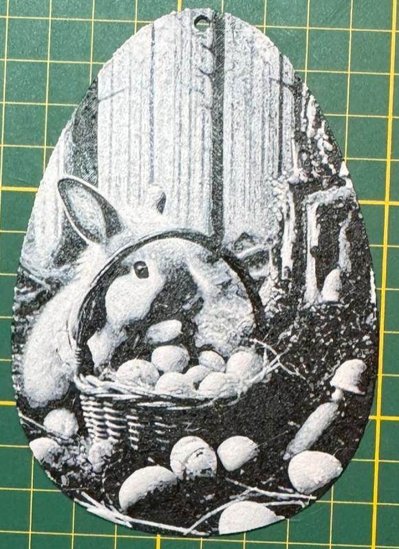 cute easter bunny decoration Hueforge, No AMS B1